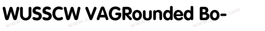 WUSSCW VAGRounded Bo字体转换